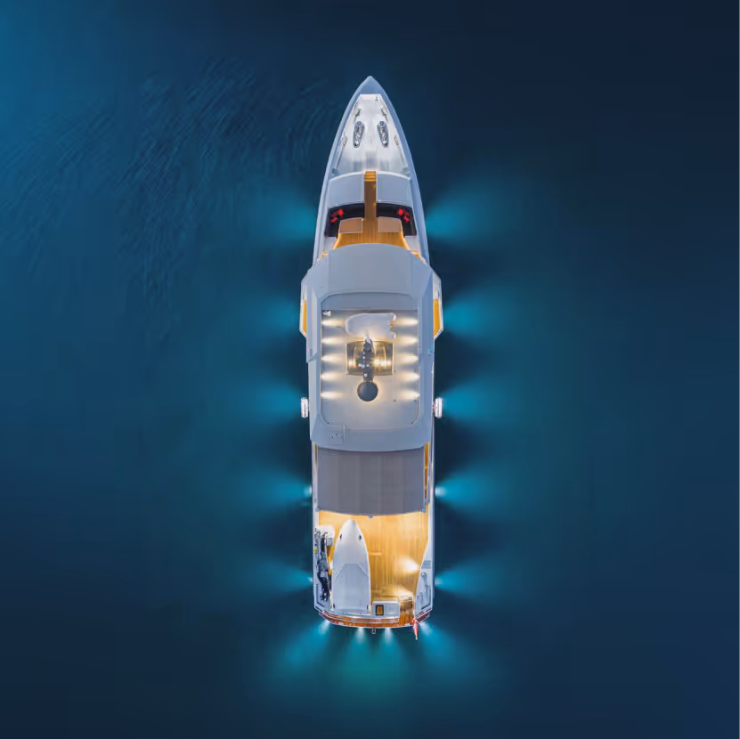 Superyacht naval architecture and bespoke interior
